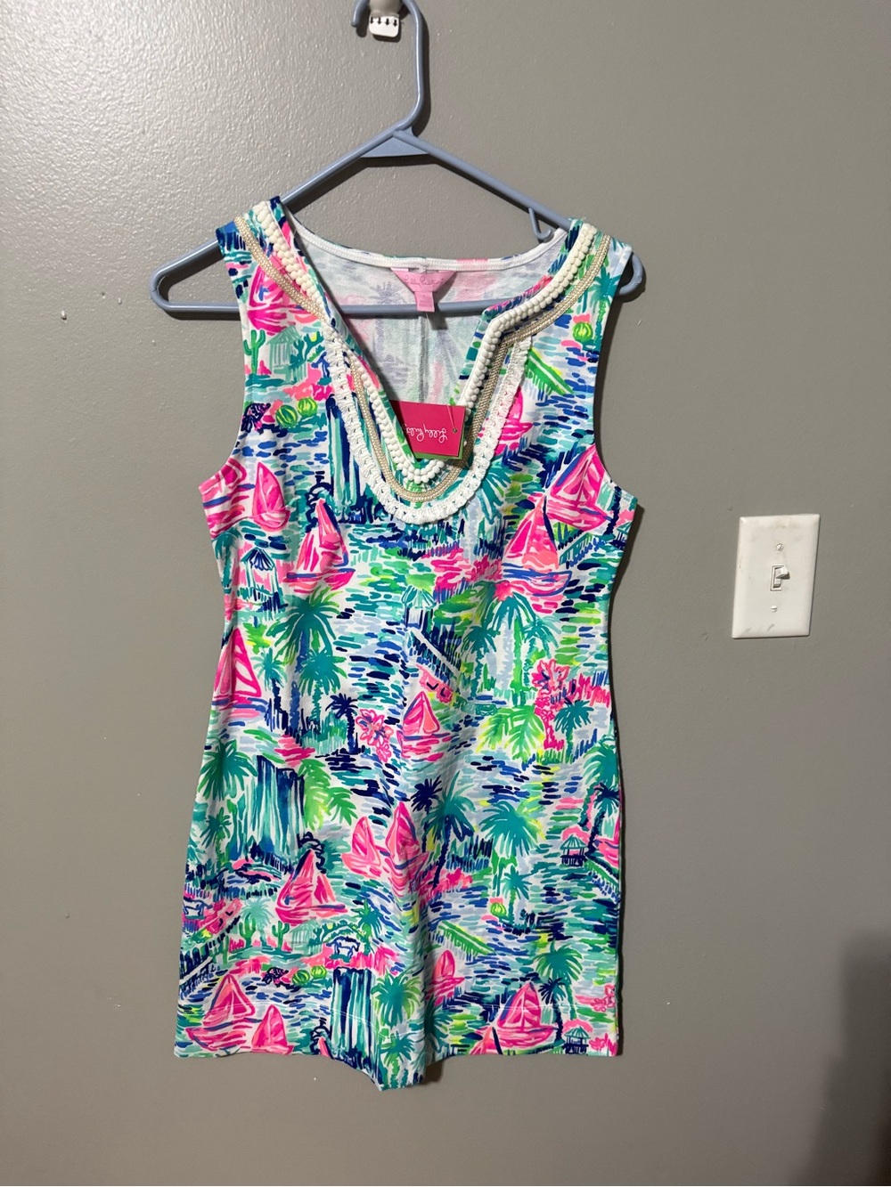 Lilly Pulitzer harper shift dress salt is in the air size small NWT